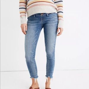 Madewell maternity side panel skinny jeans